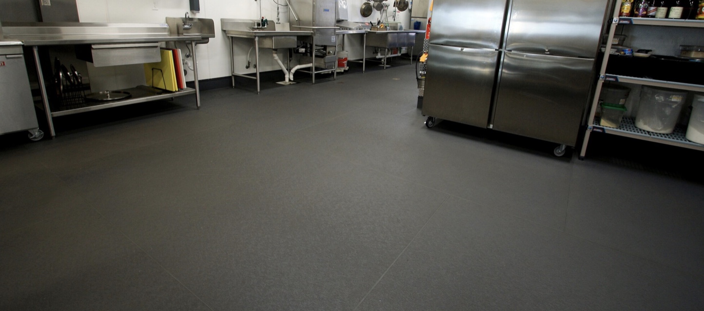Commercial kitchen with Eco-Grip flooring